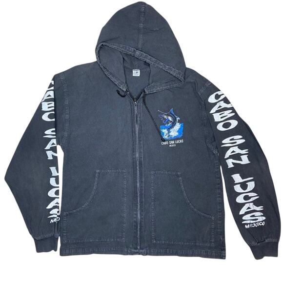 no brand Other - Vintage Cabo San Lucas Mexico Swordfish Zip Hoodie (M/L)